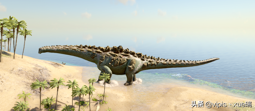 骨头盔甲,是岛上最大的陆地生物,也是唯一一个可以和南巨正面刚的生物