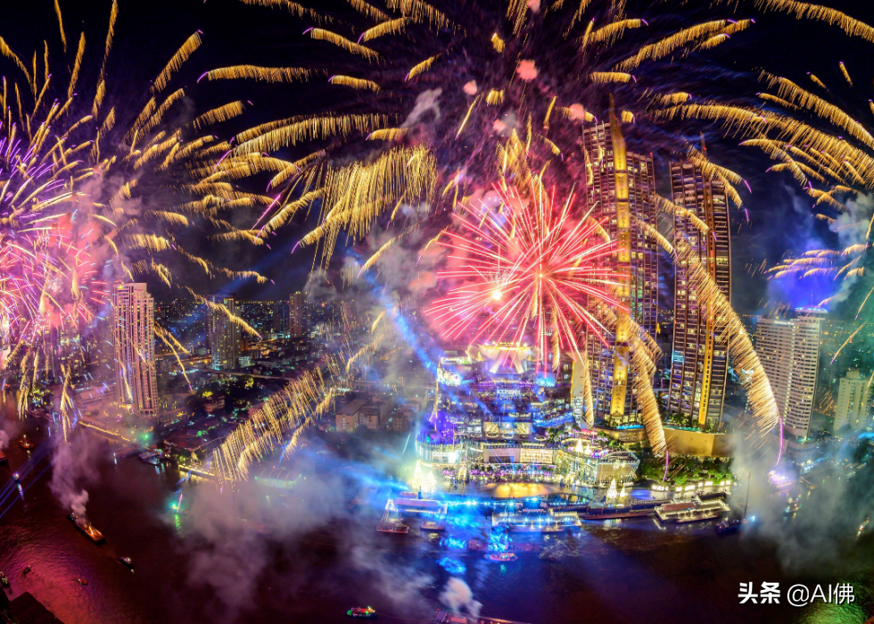 120秒看全球跨年烟火秀,来自世界各地的跨年烟花表演