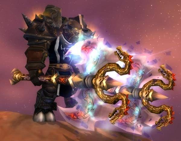 黑翼之巢小怪黑翼龙人护卫掉落.是龙爪巨斧的升级版.霸气无敌!